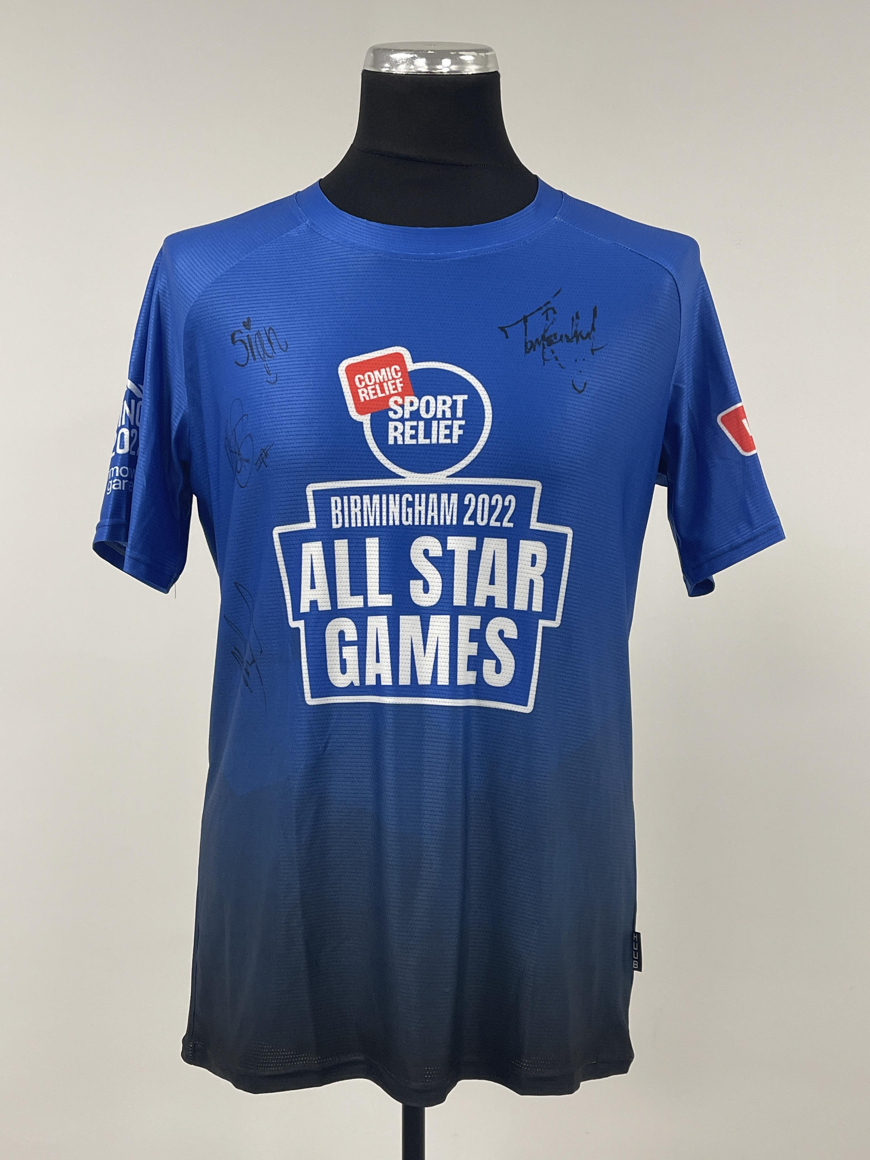 B2022 All Star Games Table Tennis T-Shirt - Signed by Blue Team