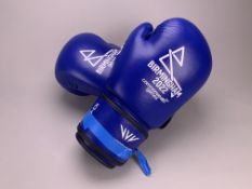 B2022 Men's Bantamweight Semi-Final Boxing Gloves - Owain Harris-Allan