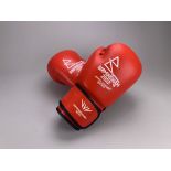 B2022 Men's Light Welterweight Gold Medal Bout Signed Boxing Glove Right - Reese Lynch (Gold)