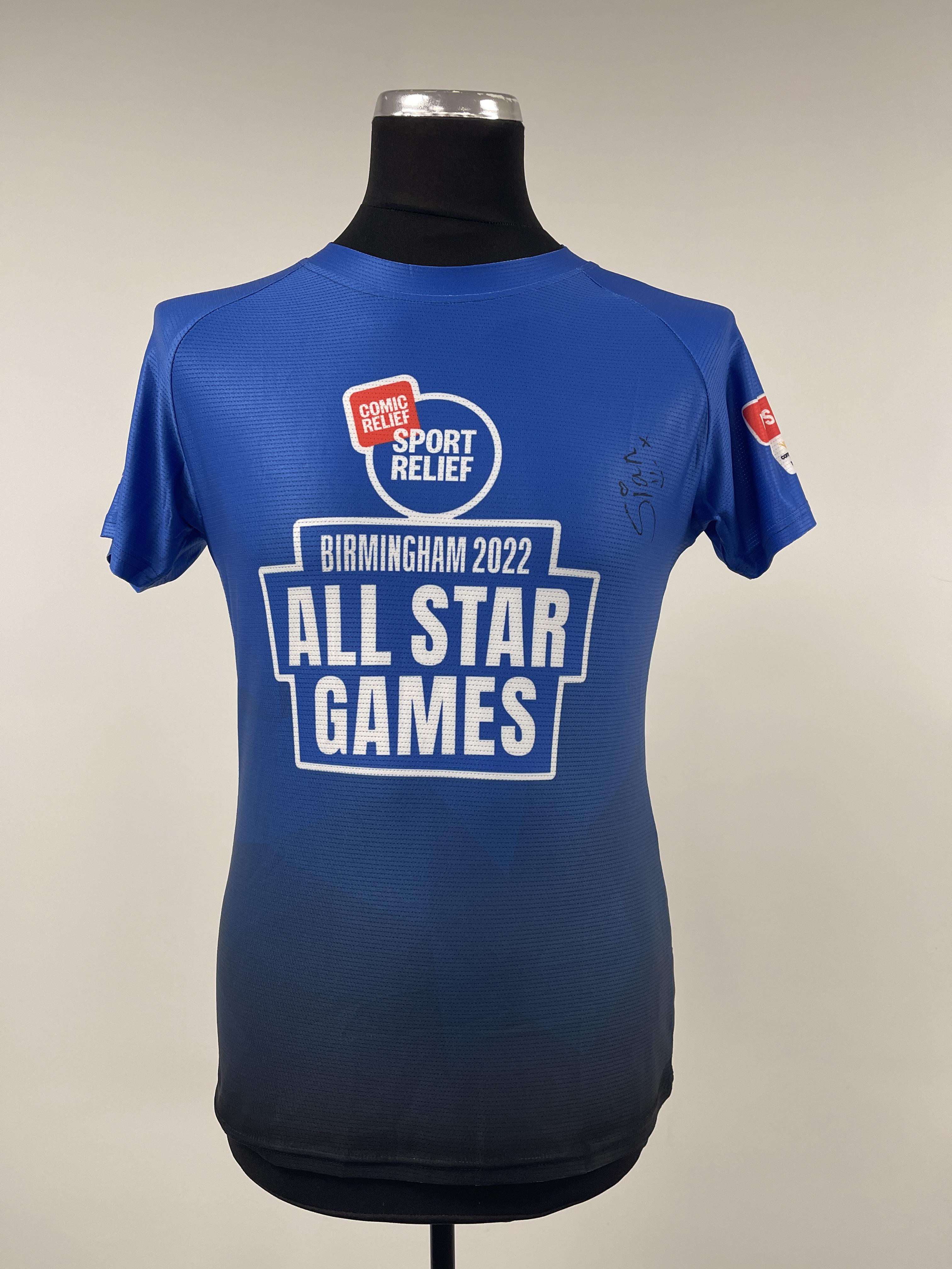 B2022 All Star Games Signed Blue Team T-Shirt - Sian Welby