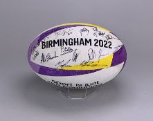 B2022 Signed Rugby Ball - Team Scotland Men's Team