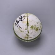 B2022 Cricket T20 Ball - Australia v India Women's Gold Medal Match. Signed by both team captains.