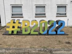 B2022 Hashtag Sculpture