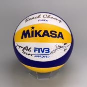 B2022 Men's Semi-Final Beach Volleyball - Canada v England. Signed by England team, coach and manage