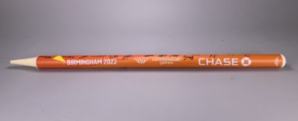 B2022 Individual Tournament Cricket T20 Stump. Signed by New Zealand Team