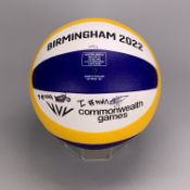 B2022 Women's Bronze Medal Match Beach volleyball - Vanuatu vs New Zealand. Signed by winning Vanuat