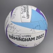 B2022 Semi-Final Netball - Jamaica v New Zealand. Signed by both teams and coaches.