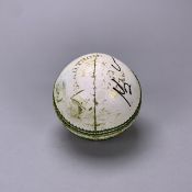 B2022 Cricket T20 Ball - Australia v India Women's Gold Medal Match. Signed by both team captains.