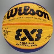 Match Used Women's Quarter-Final Basketball 3x3 - England vs Kenya. Signed by winning England team.