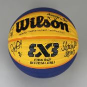 B2022 All Star Games Basketball 3x3 - Signed by Blue Team