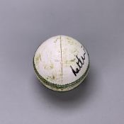 B2022 Cricket T20 Ball - England v New Zealand Women's Bronze Medal Match. Signed by both team capta