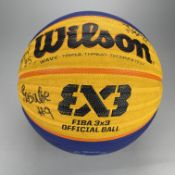 B2022 Women's Gold Medal Match Basketball 3x3 - England vs Canada. Signed by winning Canada team and