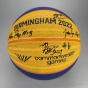 B2022 Men's Quarter-Final Basketball 3x3 - Canada vs New Zealand. Signed by winning Canada team.
