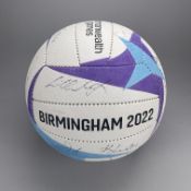 B2022 Netball - Australia v Jamaica Match. Signed by Australian team and coach.