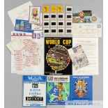 Collection of 1966 World Cup memorabilia, comprising: a set of 10 tickets for all the matches played