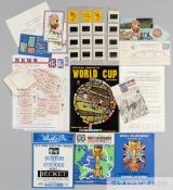 Collection of 1966 World Cup memorabilia, comprising: a set of 10 tickets for all the matches played