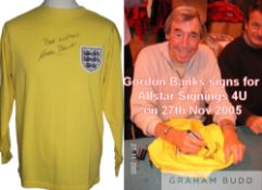 England 1966 World Cup replica Toffs shirt as worn in the final victory over West Germany signed