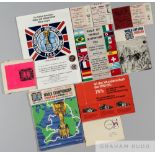 World Cup 1966 England selection, includes rare original leaflet launching the 1966 World Cup,