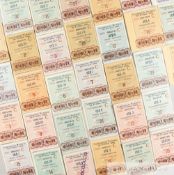 A complete collection of 32 World Cup Finals tickets from the 1962 tournament in Chile,