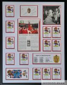 England 1966 World Cup Winning display captures the full 22 man squad plus manager featuring 12