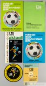 World Cup Germany 1974 selection,  includes World Cup official tournament programme WM74 Aktuell,