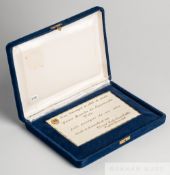 Ex-Pelé Collection: Athlete of the Century plaque awarded to Pelé in 1995 by the Mayor of the City