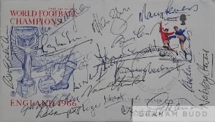 England 1966 World Cup Winners Signed highly collectable World Football Champions FDC with the 4d
