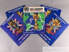 Four World Cup 1966 souvenir programmes, comprising Jules Rimet Cup World Championship England