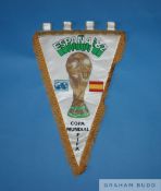 Spain 1982 FIFA World Cup official pennant triangular, with World Cup and printed ESPANA '82, COPA