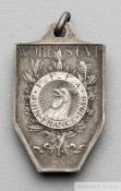 1938 France FIFA World Cup silver runners-up medal, designed by PEKA
