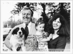 Photograph signed by David Corbett the owner of  'Pickles' the dog who found the stolen Jules