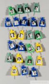 World Cup 1958 Sweden collection of coloured collectors pin badges with photographic player