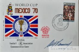 Mexico 1970 World Cup First Day Cover signed by England Manager Sir Alf Ramsey