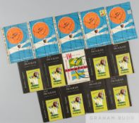 14 match programmes from the 1954 and 1958 World Cups, 1954 comprising: Uruguay v Austria (3rd/4th
