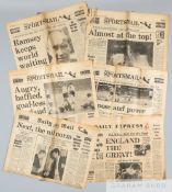 14 original newspaper extracts all featuring coverage of the1966 World Cup, seven covering the