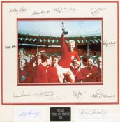 Superb framed picture with complete signatures of England's 1966 World Cup winning team, including