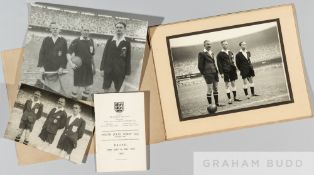 Mervyn Griffiths World Cup 1950 exceptionally rare itinerary belonging to Griffiths re: England