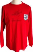 England 1966 World Cup replica Toffs shirt as worn in the final victory over West Germany signed