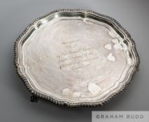 Ex-Pelé Collection: English Football League Centenary presentation to Pelé in 1987, In the form of a