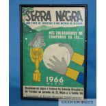 A 1966 World Cup Brazilian F.A. advertising poster offset lithograph in colours, the poster