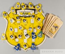 World Cup 1958 Sweden collection of coloured collectors pin badges with photographic player