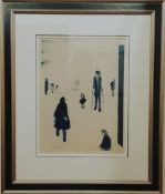 L.S. Lowry 'Figures in a Park' print