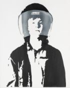 SAS 'Police Kid' original stencil box canvas