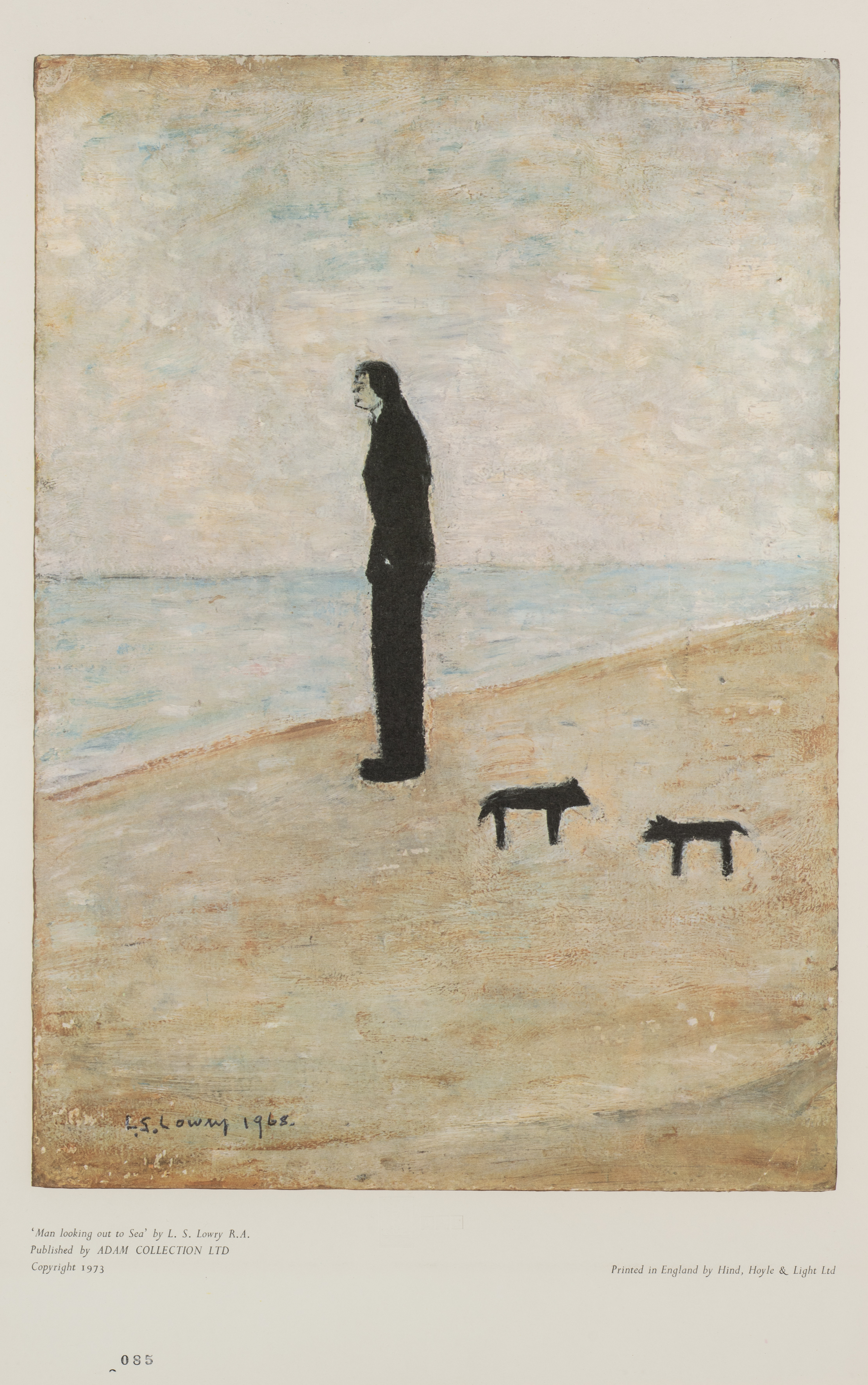 L.S.Lowry 'Man looking out at sea' limited edition