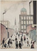L.S. Lowry 'Mrs Swindell's picture', limited edition print