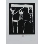 After Jean-Michel Basquiat 'Affiche Lithographique' lithograph, 1997