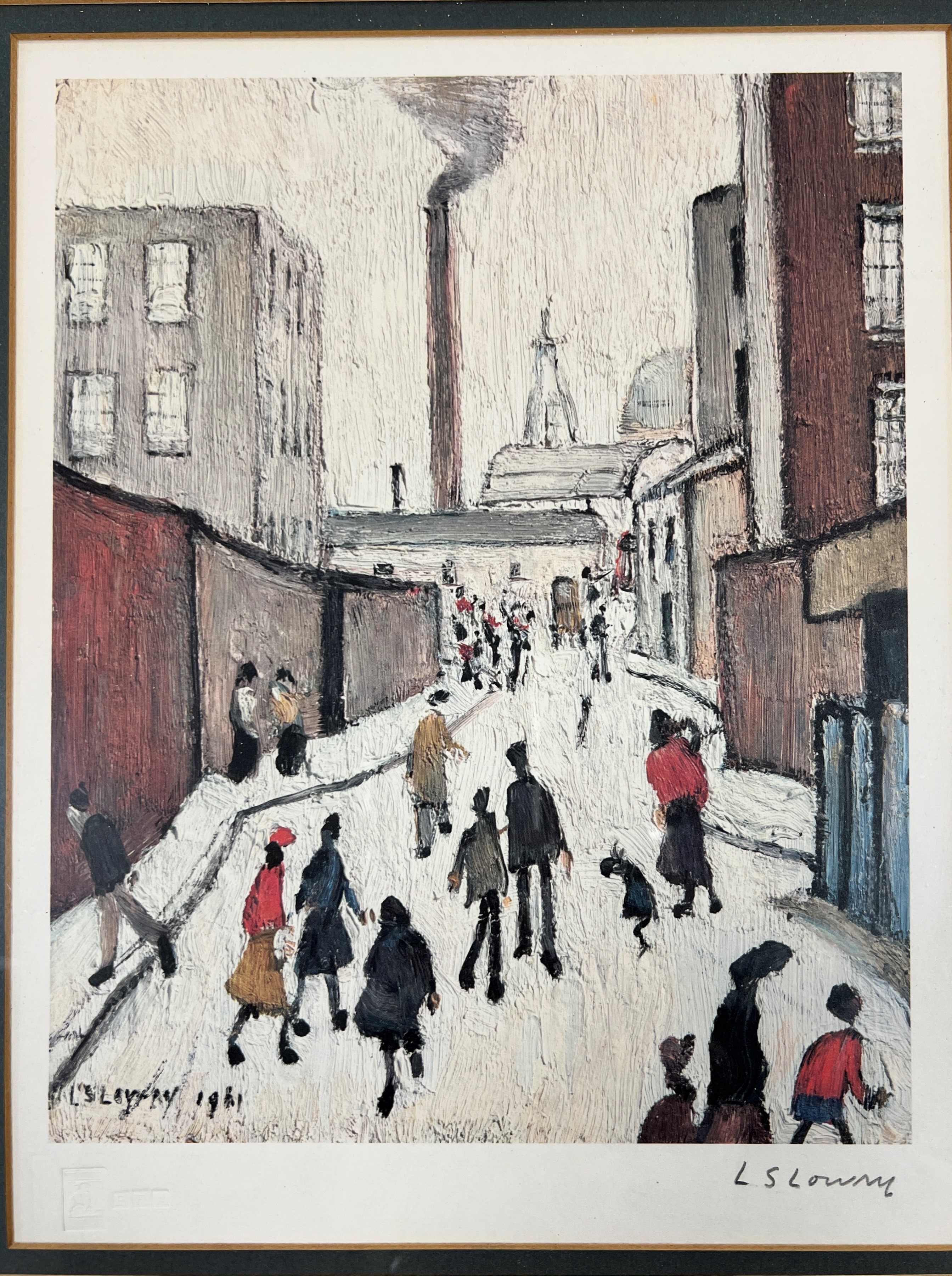 L.S. Lowry 'Street Scene', limited edition print - Image 2 of 6