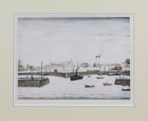 L.S. Lowry 'The Harbour' limited edition print