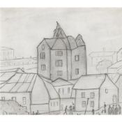 L. S. Lowry 'The Old House' pencil drawing on paper