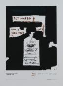 After Jean-Michel Basquiat 'Big Pagoda' lithograph, 1997